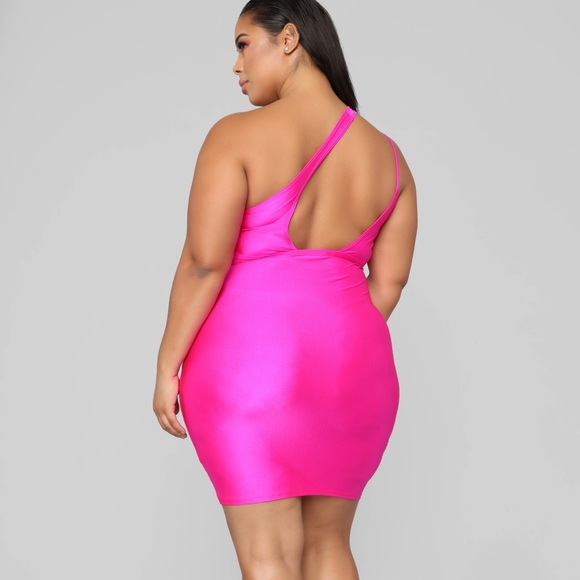 One Hot Tamale Cutout Mini Dress - Neon Pink - Picture 6 of 6
